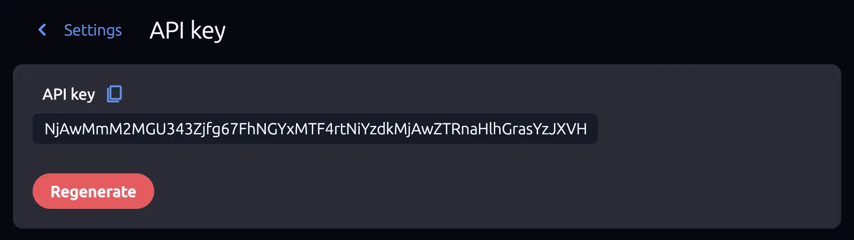 SendStreak API key management